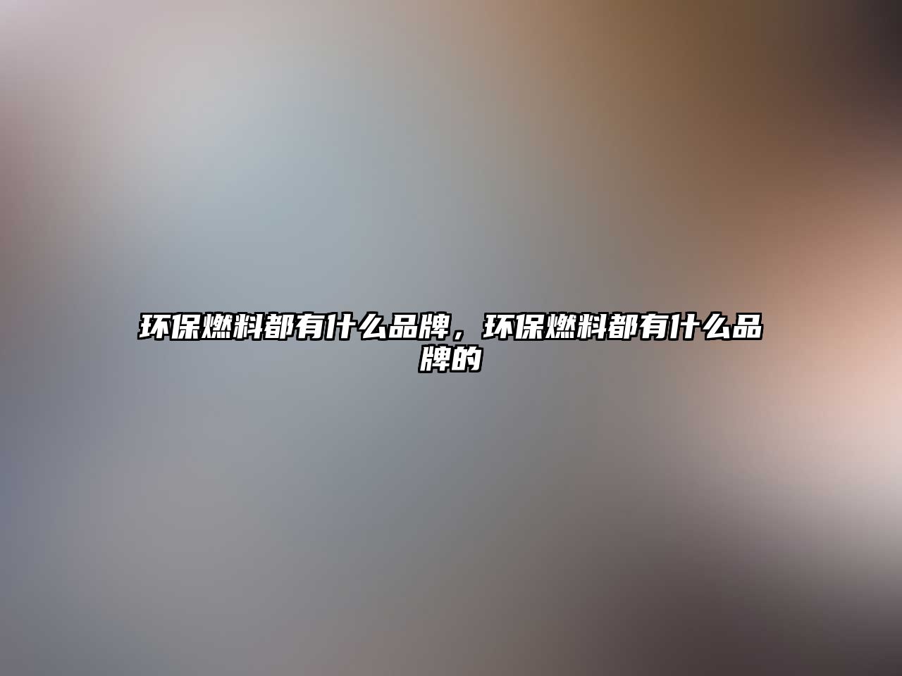 環(huán)保燃料都有什么品牌，環(huán)保燃料都有什么品牌的