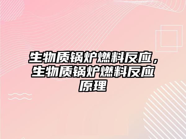 生物質(zhì)鍋爐燃料反應(yīng)，生物質(zhì)鍋爐燃料反應(yīng)原理