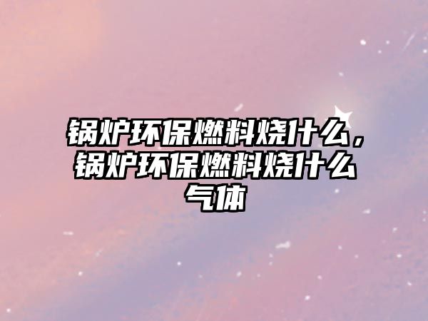 鍋爐環(huán)保燃料燒什么，鍋爐環(huán)保燃料燒什么氣體