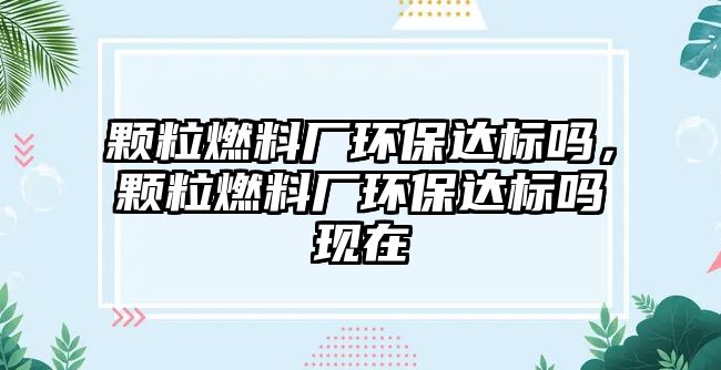 顆粒燃料廠環(huán)保達標嗎，顆粒燃料廠環(huán)保達標嗎現(xiàn)在