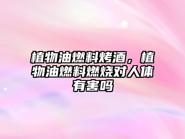 植物油燃料烤酒，植物油燃料燃燒對人體有害嗎