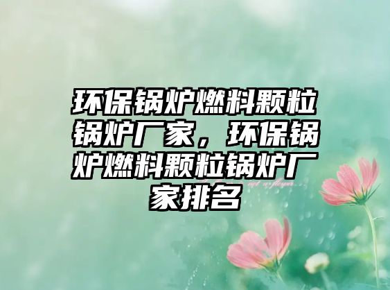 環(huán)保鍋爐燃料顆粒鍋爐廠家，環(huán)保鍋爐燃料顆粒鍋爐廠家排名