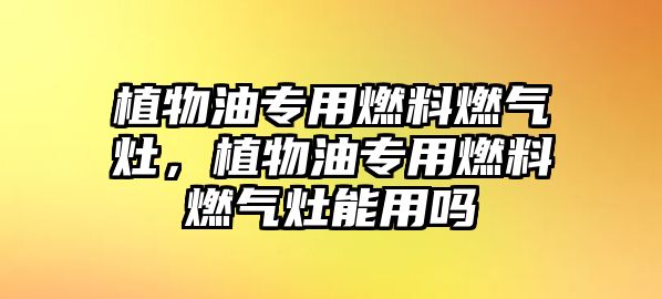 植物油專用燃料燃?xì)庠?,植物油專用燃料燃?xì)庠钅苡脝? class=