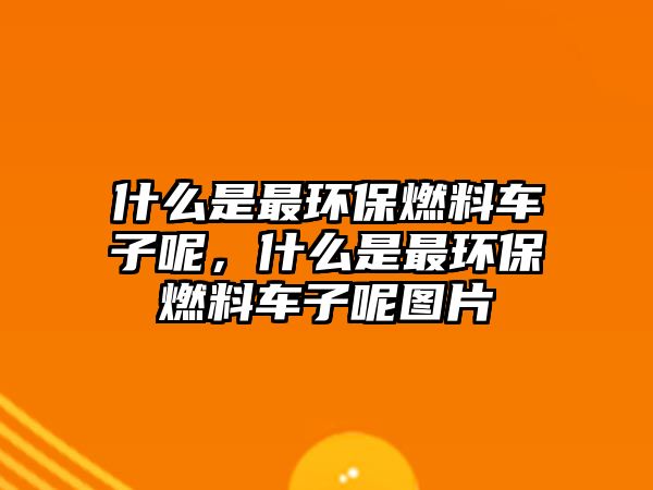 什么是最環(huán)保燃料車子呢，什么是最環(huán)保燃料車子呢圖片