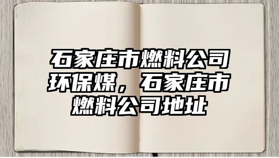 石家莊市燃料公司環(huán)保煤，石家莊市燃料公司地址
