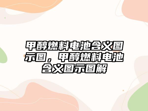 甲醇燃料電池含義圖示圖，甲醇燃料電池含義圖示圖解